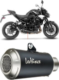 Terminale Di Scarico Con Omologazione Suono Lv-10 Acciaio Nero Fondello Acciaio - Leovince Compatibile Con Kawasaki Z 900 (2025-2026)