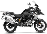 Terminale Di Scarico Con Omologazione Suono Lv-12 R Acciaio Fondello Carbonio - Leovince Compatibile Con Bmw R 1200 Gs Adventure (2013-2016)