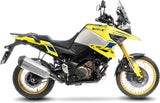 Terminale Di Scarico Con Omologazione Suono Lv-12 R Acciaio Fondello Carbonio - Leovince Compatibile Con Suzuki V-Strom 1050 De - Se (2025-2026)