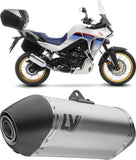 Terminale Di Scarico Con Omologazione Suono Lv-14 Titanio Fondello Carbonio - Leovince Compatibile Con Honda Xl 750 Transalp Urban (2025-2026)