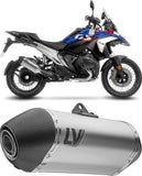 Terminale Di Scarico Con Omologazione Suono Lv-14 Titanio Fondello Carbonio - Leovince Compatibile Con Bmw R 1300 Gs Adventure (2024-2026)