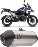 Terminale Di Scarico Con Omologazione Suono Lv-14 Acciaio Fondello Carbonio - Leovince Compatibile Con Bmw R 1300 Gs (2023-2026)