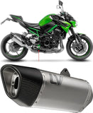 Terminale Di Scarico Con Omologazione Suono Lv-14 R Titanio Fondello Carbonio - Leovince Compatibile Con Kawasaki Z 900 A2 (2025-2026)