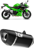Exhaust Tip With Noise Certification Lv One Evo Stainless Steel Carbon Fiber End Cap - Leovince Compatible With Bmw F 800 R (2009-2016)