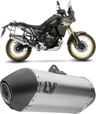 Terminale Di Scarico Con Omologazione Suono Lv-14 Titanio Fondello Carbonio - Leovince Compatibile Con Yamaha Ténéré 700 (2025-2026)