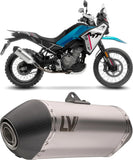Terminale Di Scarico Con Omologazione Suono Lv-14 Acciaio Fondello Carbonio - Leovince Compatibile Con Cfmoto 450 Mt (2025-2026)