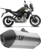Terminale Di Scarico Con Omologazione Suono Lv-14 Titanio Fondello Carbonio - Leovince Compatibile Con Moto Guzzi Stelvio (2024-2026)