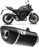 Terminale Di Scarico Con Omologazione Suono Lv-14 R Acciaio Nero Fondello Carbonio - Leovince Compatibile Con Honda Cb 1000 Hornet - Sp (2025-2026)