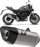 Terminale Di Scarico Con Omologazione Suono Lv-14 R Acciaio Fondello Carbonio - Leovince Compatibile Con Honda Cb 1000 Hornet - Sp (2025-2026)