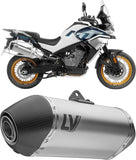 Terminale Di Scarico Con Omologazione Suono Lv-14 Titanio Fondello Carbonio - Leovince Compatibile Con Husqvarna Norden 901 (2022-2026)
