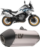 Terminale Di Scarico Con Omologazione Suono Lv-14 Acciaio Fondello Carbonio - Leovince Compatibile Con Ktm 790 Adventure - R (2019-2020)