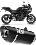 Impianto Di Scarico Completo Catalizzato E Con Omologazione Suono Lv-14 R Acciaio Nero Fondello Carbonio - Leovince Compatibile Con Yamaha Tracer 9 Gt (2025-2026)