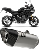 Impianto Di Scarico Completo Catalizzato E Con Omologazione Suono Lv-14 R Acciaio Fondello Carbonio - Leovince Compatibile Con Yamaha Tracer 9 (2025-2026)