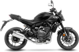 Impianto Di Scarico Completo Catalizzato E Con Omologazione Suono Lv-14 R Acciaio Fondello Carbonio - Leovince Compatibile Con Yamaha Mt-07 (2021-2024)