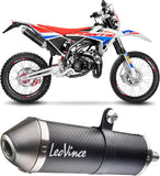 Terminale Di Scarico Con Omologazione Suono X-Fight Carbonio Fondello Acciaio - Leovince Compatibile Con Fantic Motor Motard 50 Performance (2019-2020)