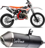 Terminale Di Scarico Con Omologazione Suono X-Fight Carbonio Fondello Acciaio - Leovince Compatibile Con Beta Rr 50 Enduro - Sport (2021-2022)