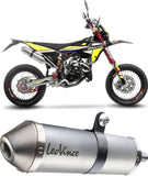 Terminale Di Scarico Con Omologazione Suono X-Fight Acciaio Fondello Acciaio - Leovince Compatibile Con Fantic Motor Xe 50 Performance (2021-2024)
