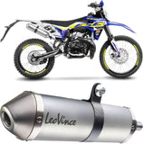 Terminale Di Scarico Con Omologazione Suono X-Fight Acciaio Fondello Acciaio - Leovince Compatibile Con Sherco 50 Se-R (2021-2024)