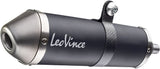 Complete Catalytic Exhaust System With Sound Certification Nero Stainless Steel Carbon Fiber End Cap - Leovince Compatible With Yamaha Xp 530 T-Max (2008-2011)