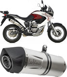 Terminale Di Scarico Con Omologazione Suono Lv-10 Acciaio Full Nero Fondello Acciaio Nero - Leovince Compatibile Con Kawasaki Z 900 (2020-2024)