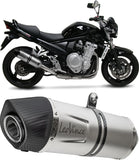 Terminale Di Scarico Con Omologazione Suono Lv-14 R Titanio Fondello Carbonio - Leovince Compatibile Con Kawasaki Ninja 400 (2018-2021)