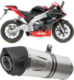 Terminale Di Scarico Con Omologazione Suono Nero Acciaio Fondello Carbonio - Leovince Compatibile Con Suzuki Sv 650 X (2018-2023)