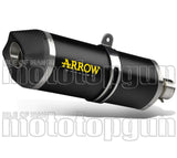 Terminale Di Scarico Con Omologazione Suono Race-Tech Alluminio Nero Carbonio - Arrow Special Parts Compatibile Con Ktm 690 Smc (2009-2016)