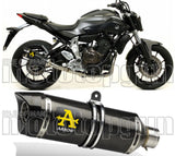 Terminale Di Scarico Con Omologazione Suono Thunder Carbonio Carbonio - Arrow Special Parts Compatibile Con Yamaha Tracer 700 (2020)