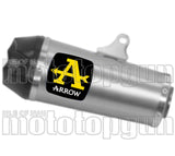 Terminale Di Scarico Con Omologazione Suono Works Titanio Carbonio - Arrow Special Parts Compatibile Con Yamaha Tracer 7 (2021-2024)