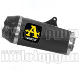 Terminale Di Scarico Con Omologazione Suono Works Nichrom Nero Carbonio - Arrow Special Parts Compatibile Con Yamaha Tracer 700 (2020)