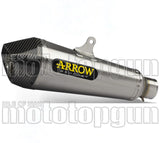 Terminale Di Scarico Con Omologazione Suono X-Kone Nichrom Carbonio - Arrow Special Parts Compatibile Con Honda Cb 650 R (2019-2023)