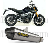 Terminale Di Scarico Con Omologazione Suono X-Kone Nichrom Carbonio - Arrow Special Parts Compatibile Con Yamaha Mt-09 (2013-2020)