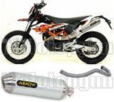 Impianto Di Scarico Completo Catalizzato E Con Omologazione Suono Race-Tech Titanio Acciaio - Arrow Special Parts Compatibile Con Ktm 690 Enduro R (2019-2024)