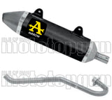 Complete Catalytic Exhaust System With Sound Certification Thunder Black Aluminium Stainless Steel - Arrow Special Parts Compatible With Malaguti Xsm 125 4T (2019-2020)