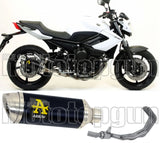 Impianto Di Scarico Completo Catalizzato E Con Omologazione Suono Thunder Alluminio Nero Acciaio - Arrow Special Parts Compatibile Con Yamaha Xj6 600 (2009-2015)