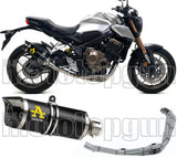 Impianto Di Scarico Completo Catalizzato E Con Omologazione Suono Thunder Alluminio Nero Carbonio - Arrow Special Parts Compatibile Con Honda Cb 650 R (2019-2023)