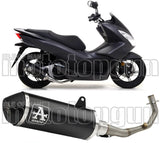 Impianto Di Scarico Completo Catalizzato E Con Omologazione Suono Urban Alluminio Nero Acciaio Nero - Arrow Special Parts Compatibile Con Honda Pcx 150 (2012-2016)