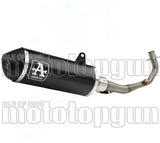 Impianto Di Scarico Completo Non Catalizzato E Con Omologazione Suono Urban Alluminio Nero Acciaio Nero - Arrow Special Parts Compatibile Con Honda Sh 300 I (2016-2020)