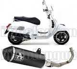 Impianto Di Scarico Completo Catalizzato E Con Omologazione Suono Urban Alluminio Nero Acciaio Nero - Arrow Special Parts Compatibile Con Piaggio Vespa Gts 300 (2008-2016)