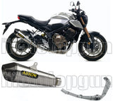 Impianto Di Scarico Completo Catalizzato E Con Omologazione Suono X-Kone Nichrom Carbonio - Arrow Special Parts Compatibile Con Honda Cb 650 R (2019-2023)