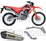 Impianto Di Scarico Completo Catalizzato E Con Omologazione Suono X-Kone Nichrom Carbonio - Arrow Special Parts Compatibile Con Honda Crf 300 L (2021-2024)