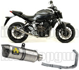 Impianto Di Scarico Completo Catalizzato E Con Omologazione Suono Thunder Alluminio Carbonio - Arrow Special Parts Compatibile Con Yamaha Tracer 700 (2020)