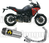 Impianto Di Scarico Completo Catalizzato E Con Omologazione Suono Works Titanio Carbonio - Arrow Special Parts Compatibile Con Yamaha Tracer 700 (2020)