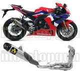 Impianto Di Scarico Completo Catalizzato E Con Omologazione Suono Works Nichrom Nero Carbonio - Arrow Special Parts Compatibile Con Yamaha Mt-07 (2021-2024)