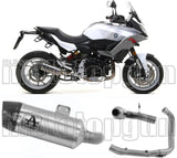 Impianto Di Scarico Completo Non Catalizzato E Con Omologazione Suono Indy-Race Alluminio Carbonio - Arrow Special Parts Compatibile Con Bmw F 900 Xr (2020-2024)
