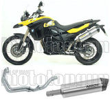 Impianto Di Scarico Completo Non Catalizzato E Con Omologazione Suono Maxi Race-Tech Alluminio Carbonio - Arrow Special Parts Compatibile Con Bmw F 800 Gs Adventure (2008-2016)
