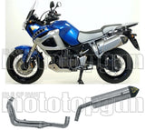 Impianto Di Scarico Completo Non Catalizzato E Con Omologazione Suono Maxi Race-Tech Alluminio Carbonio - Arrow Special Parts Compatibile Con Yamaha Xt 1200 Z Super Ténéré (2010-2020)