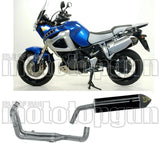 Impianto Di Scarico Completo Non Catalizzato E Con Omologazione Suono Maxi Race-Tech Alluminio Nero Carbonio - Arrow Special Parts Compatibile Con Yamaha Xt 1200 Z Super Ténéré (2010-2020)
