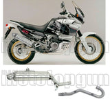 Impianto Di Scarico Completo Non Catalizzato E Con Omologazione Suono Paris Dacar Inox Acciaio - Arrow Special Parts Compatibile Con Honda Xrv 750 Africa Twin (1993-1995)