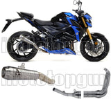 Impianto Di Scarico Completo Non Catalizzato E Con Omologazione Suono Pro-Race Nichrom Acciaio - Arrow Special Parts Compatibile Con Suzuki Gsx-S 750 (2017-2020)